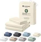 Eucalyptus Collection King Size Sheet w/Silver Ions | 100% Tencel | Ultra Soft | Cooling for Hot Sleepers | 18" Deep Pocket Ivory