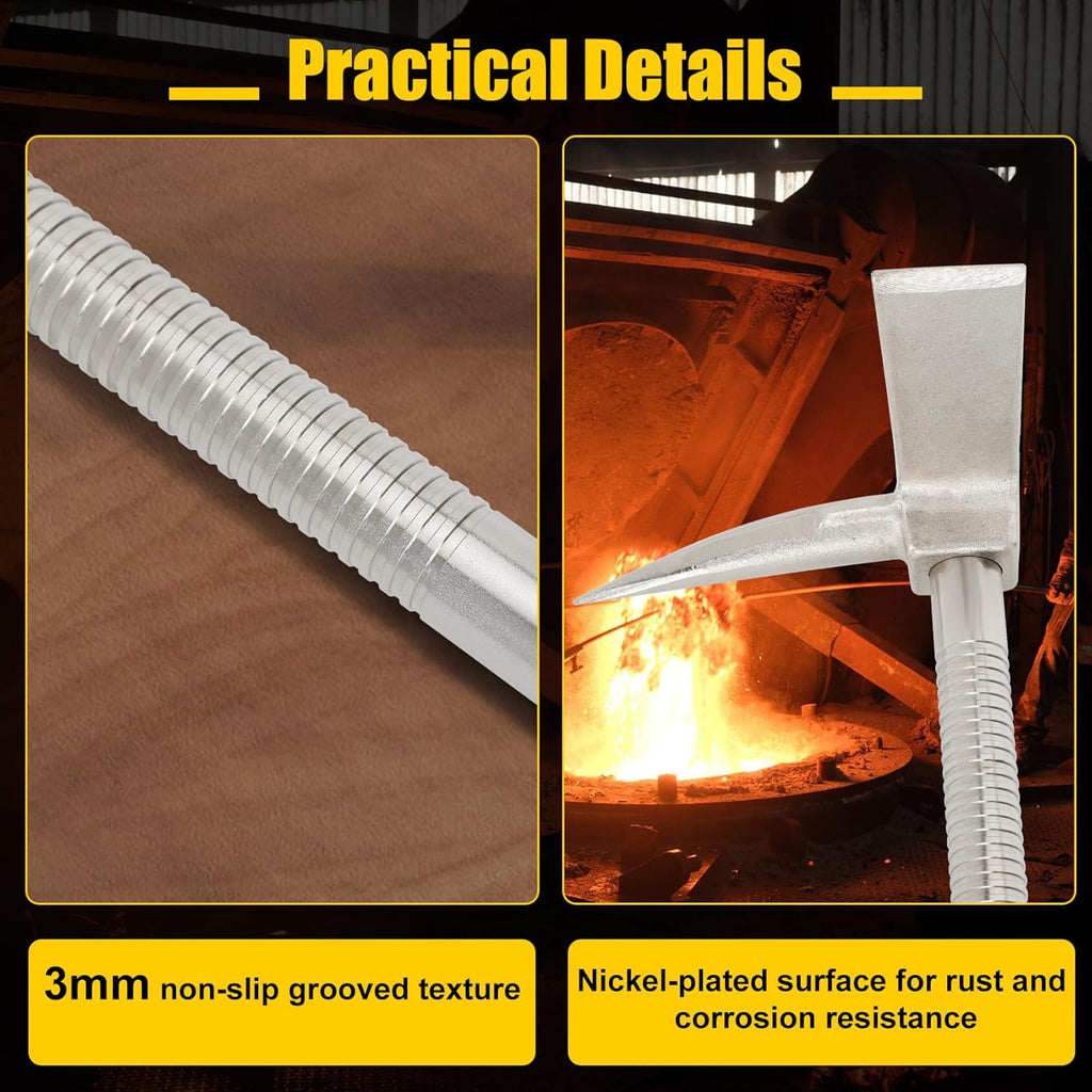 30" Halligan Tool, Halligan Bar with Carry Strap for Fire Rescue, Tactical Breaching & Emergency Entry