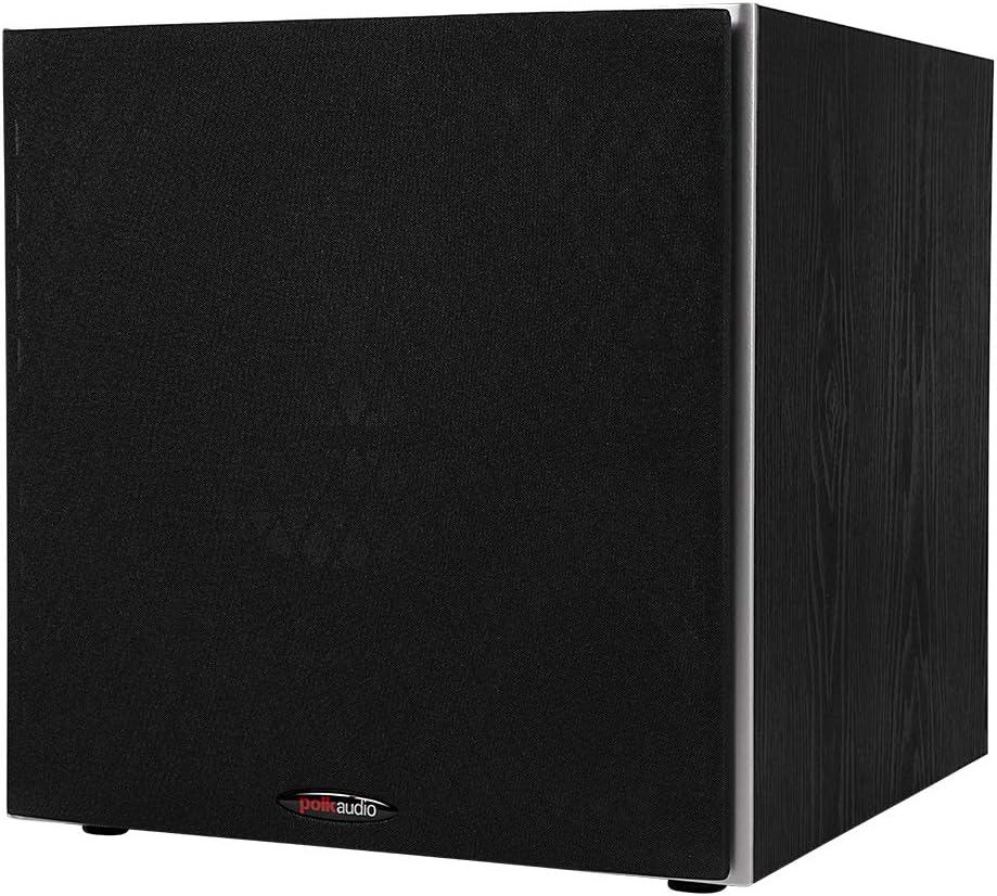 Polk Audio PSW10 10" Powered Subwoofer Home Audio – Power Port Tech  Up to 100 Watts  Big Bass in Compact Design  Easy Setup with Home Theater  Timbre-Matched with Monitor & T-Series Polk Speakers