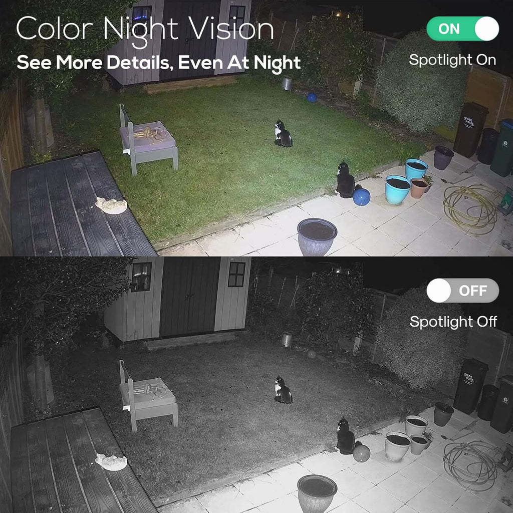 Kittyhok Solar Home Security Camera System  4pcs 2k Ultra Solar Security Cameras Wireless Outdoor  Smart Human Detection  Spotlight  Forever Power  10CH NVR  60 Days Local Storage  0 Monthly Fee