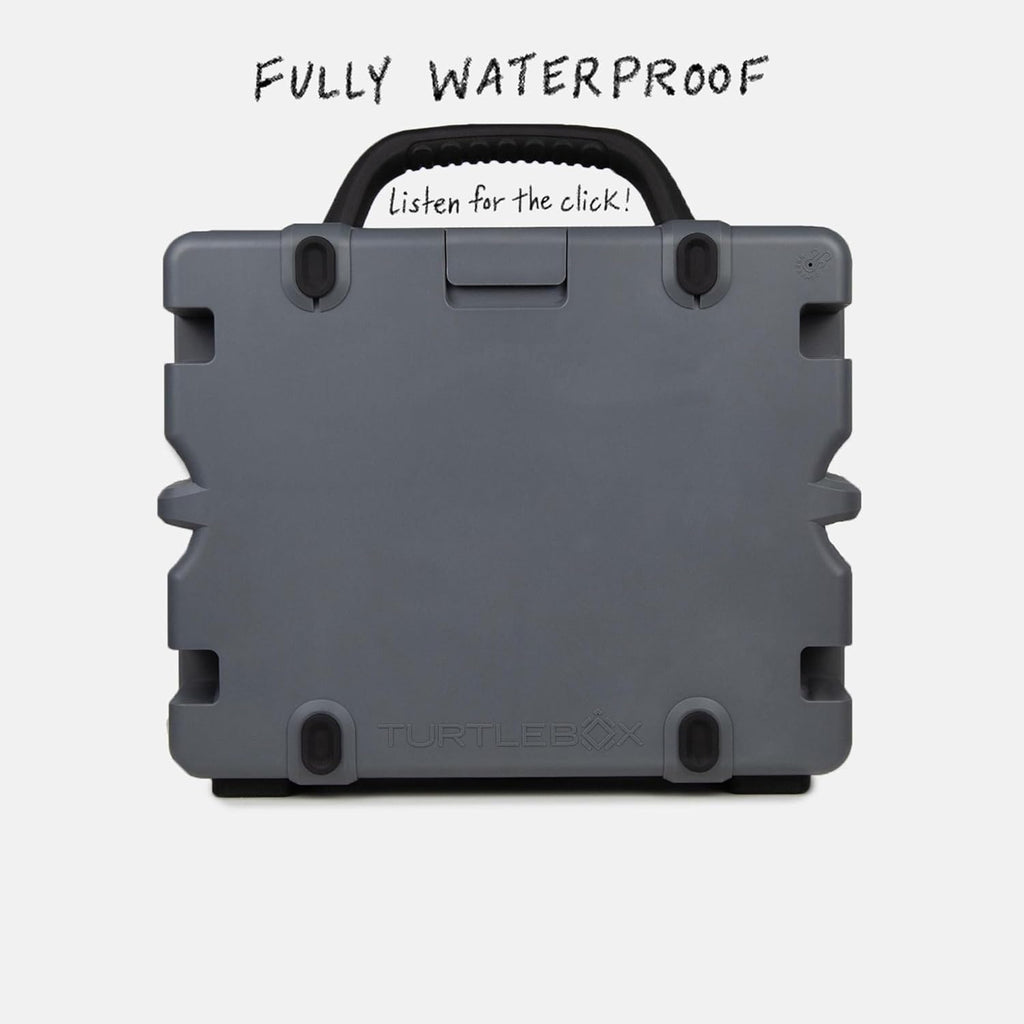 Turtlebox Grande: Loud! Outdoor Portable Bluetooth 5.4 Speaker | Rugged  Waterproof  Ultra-Portable | Plays to 126db  Deep Bass  Shockproof  Unlimited Pairing for Full Stereo Experience  Gray