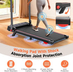 Walking Pad Treadmill for Home Small, 3-in-1 Walking Pad with Handle Bar, 9% Incline Under Desk Treadmill with 300lbs Capacity