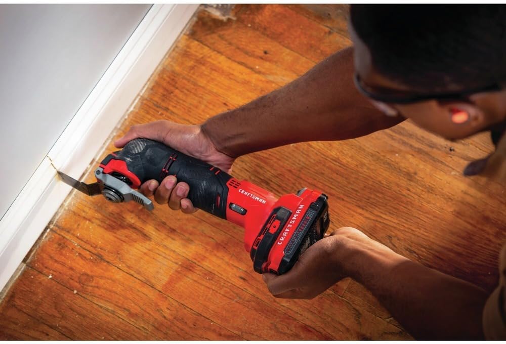 CRAFTSMAN CMCE501D1R V20 Lithium-Ion Cordless Oscillating Tool Kit (2 Ah) (Renewed)
