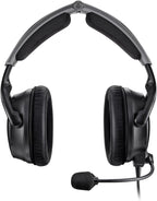 Bose A30 Bluetooth Aviation Headset - Lightweight Comfortable Design  Adjustable ANR and Noise Cancelling Microphone  Dual Plug – Black