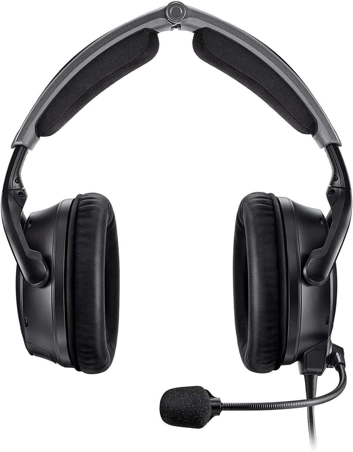 Bose A30 Bluetooth Aviation Headset - Lightweight Comfortable Design  Adjustable ANR and Noise Cancelling Microphone  Dual Plug – Black