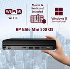 HP Elite Mini 800 MFF Desktop Computer for Business  Intel Core i9-14900  with 32GB DDR5 RAM  2TB PCIe SSD  2 DisplayPort  WiFi 6  RJ-45  wired Keyboard & Mouse & Stand  Windows 11 Pro  Carbon Black