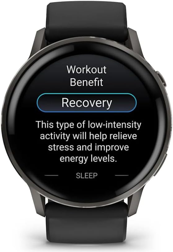Garmin Venu 4 45mm AMOLED Advanced Health & Fitness GPS Smartwatch  Bright & Colorful Display  Built-in Flashlight  Up to 12 Days  Slate with Black Silicone Band w/Wearable4U Black Earbuds Bundle