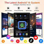 URAO Tablet,10.1" Android Tablet with Octa-core Processor 30GB RAM 128GB ROM HD IPS Touchscreen 8H Battery, Wi-Fi 6, BT 5.4, Dual Camera, Android 16 Tablets 2026