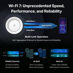 TP-Link Deco 7 Elite BE95 Quad-Band WiFi 7 BE33000 Whole Home Mesh System - 16-Stream  2x 10G + 2x 2.5G Ports Wired Backhaul  12 x High-Gain Antennas  VPN  AI-Roaming  4x4 MU-MIMO  HomeShield (3-Pack)