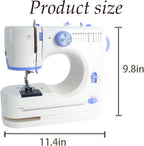 Sewing Machine for Beginners with 12 Built-in Stitches Small Sewing Machines with Accessory Kit, Mini Sewing Machine 2 Speed(High-Low Speeds)