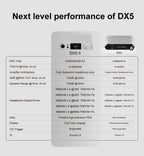 TOPPING DX5 II Hi-Res DAC & Headphone Amp Combo – Dual ES9039Q2M  X-Hybrid Amp  10-Band PEQ  LDAC Bluetooth 5.1  4.4mm Balanced & 6.35mm Headphone Output  Preamp Mode  12V Trigger (Black)