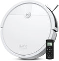 ILIFE V2 Robot Vacuum Cleaner, Tangle-Free Suction, 120 Mins Runtime, Slim, Self-Charging Robotic Vacuum Cleaner, Ideal for Pet Hair and Hard Floors
