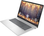 HP 17.3" Touchscreen Laptop Computer  64GB RAM 2.5TB Storage (2TB SSD+512GB Docking Station Set)  6-Cores AMD Ryzen 5  Windows 11  PLUSERA Earphones
