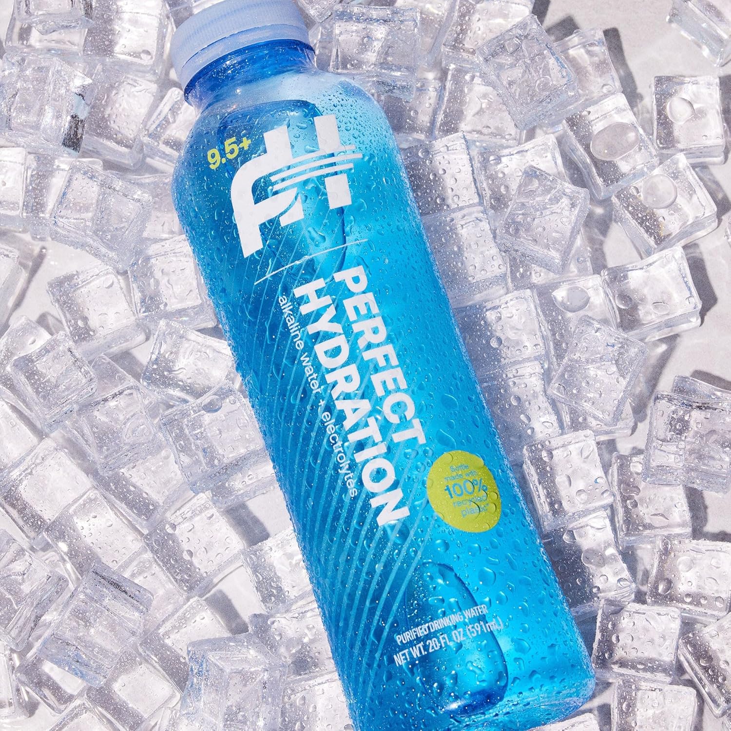 Perfect Hydration 9.5+ pH Alkaline Drinking Water, Made in the USA, 20-Ounce Bottle, Case of 24, 3 Cases