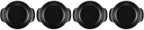 Le Creuset Enameled Cast Iron Gourmand Collection Set of 4 Mini Round Braiser,.3 qt., Matte Black