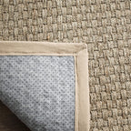 SAFAVIEH Area Rug 8x10 - Natural Fiber Collection - Large - Natural & Beige, Seagrass, Basketweave Pattern (NF114A)