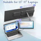 Teamgee 14 Inch Laptop Screen Extender  1080P FHD Laptop Monitor Extender  Portable Monitor for Laptops 13-17.3" with USB-C/HDMI Port  Plug & Play for Windows/Mac/Android/Switch/PS5