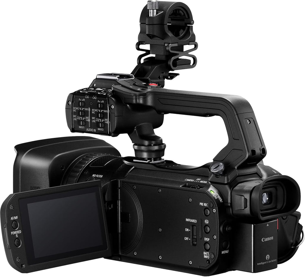 Canon XA75 Professional UHD 4K Camcorder with 15x Optical Zoom  1" CMOS Sensor  Dual XLR Audio  SDI & HDMI Outputs  Dual-Pixel AF  USB-C Livestreaming  5-Axis is Bundle
