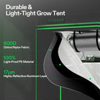 VIVOSUN Grow Tent Kit  2 × 2ft 1-Plant System  WiFi-Controlled Grow System with Full Spectrum LED Grow Light  Automatic Ventilation  GrowHub Outlet A22 with Temperature and Humidity Sensor