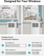 EUHOMY Portable Air Conditioners 10,000 BTU, 4-in-1 Air Conditioner Portable Up to 450 Sq.Ft. with Cool, Fan, Dehumidifier, Sleep, Portable AC Unit with LED Remote & 24H Timer, Installation Kits