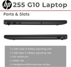 HP 255 G10 15.6" FHD Business Laptop  AMD Ryzen 7 7730U  16GB RAM  512GB PCIe SSD  Numeric Keypad  Webcam  Wi-Fi 6  HDMI  Windows 11 Pro  Black