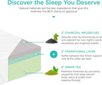 Best Choice Products 12 Inch, Green Tea Charcoal 12 Inch, Green Tea Charcoal Cooling Gel Memory Foam Mattress, Fiberglass Free, 3-Layer, Breathable - King, Medium Plush