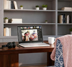 HP 14" HD Laptop - Intel Celeron  8GB RAM  64GB eMMC - Lightweight & 12H Battery  Sleek Design with Multiple Ports  Webcam/Mic for Business/Students/Tourists - Microsoft 365 Included  Snowflake White