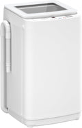 Auertech 14 lbs Portable Washing Machine, Fully Automatic Portable Washer with Glass Lid, 10 Wash Cycles, Compact Capacity Washer and Spin Dryer Combo with Drain Pump for Apartment, Dorm, RV