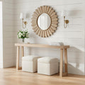 Plank+Beam Solid Wood Console Table, 66 Inch, Sofa Table, Narrow Entryway Table for Hallway, Behind The Couch, Living Room, Foyer, Easy Assembly, Blonde