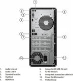 HP Desktop Computers Tower PC for Home and Business  Intel 14-Core i5-13500  32GB DDR4 RAM  1TB PCIe SSD  UHD Graphics 770  WiFi 6  Bluetooth 5.3  RJ-45  HDMI  VGA  Keyboard and Mouse  Windows 11