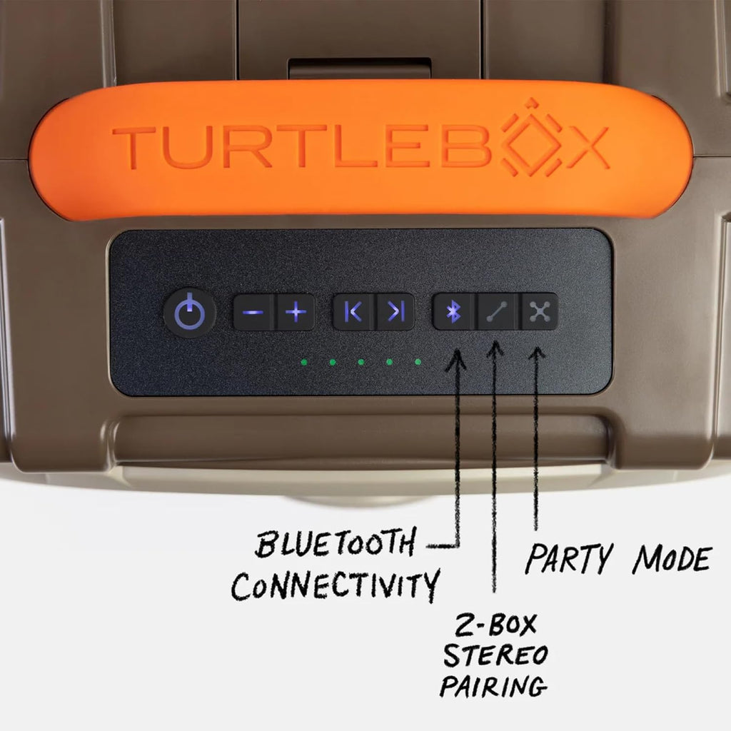 Turtlebox Original Gen 3: Portable Outdoor Bluetooth Speaker – Ultra-Loud (120dB)  Waterproof (IP67)  Rugged  Impact-Resistant  3-Day Battery | Party Mode: Unlimited Pairing for Stereo Sound  Delta