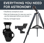 Celestron StarSense Explorer DX 130AZ App-Enabled Telescope – 130mm Newtonian Reflector with Smartphone Dock & StarSense App – iPhone & Android Compatible – Easy-to-Use for Beginners