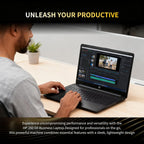 HP 250G-Series Premium Business Laptop - 32GB RAM  1TB SSD  15.6" Full HD Display • 13th Gen Intel i3-1315U CPU (Up to 4.5Ghz)  Numeric Keypad  Wi-Fi 6  Win 11 Pro  Camera  with Accessories