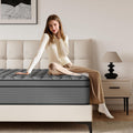 Queen Mattress, 14 Inch Queen Hybrid Mattress in a Box, Individual Pocket Spring for Motion Isolation & Pressure Relief, Medium Firm & Reinforced Edge Support, CertiPUR-US Certified