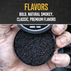 10 Cans, BaccOff Original Fine Cut, Black Tea Base with Bold, Smoky Flavors