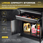 8-Drawer Rolling Tool Chest with Lock, Detachable Tool Cabinet Cart with Wheels, High-Capacity Mechanic Tool Organizer for Garage Workshop Warehouse Storage