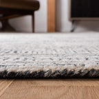SAFAVIEH Abstract Collection Area Rug - 9' x 12', Ivory & Charcoal, Handmade Wool, Ideal for High Traffic Areas in Living Room, Bedroom (ABT340H)
