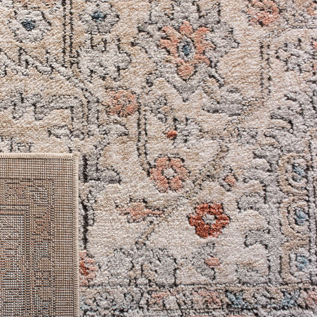 SAFAVIEH Oregon Collection Area Rug - 9' x 12', Grey & Ivory, Oriental Distressed Design, Non-Shedding & Easy Care, Ideal for High Traffic Areas in Living Room, Bedroom (ORE877F)