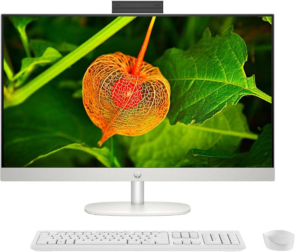 HP All in One Desktop Computer 27 Inch  AMD Ryzen 5 7520U  AMD Radeon Graphics  16GB DDR5  1TB SSD  FHD (1920 x 1080) Anti-glare Touchscreen  Wi-Fi 6  Windows 11 Pro  Headphone and Mouse Accessory Kit