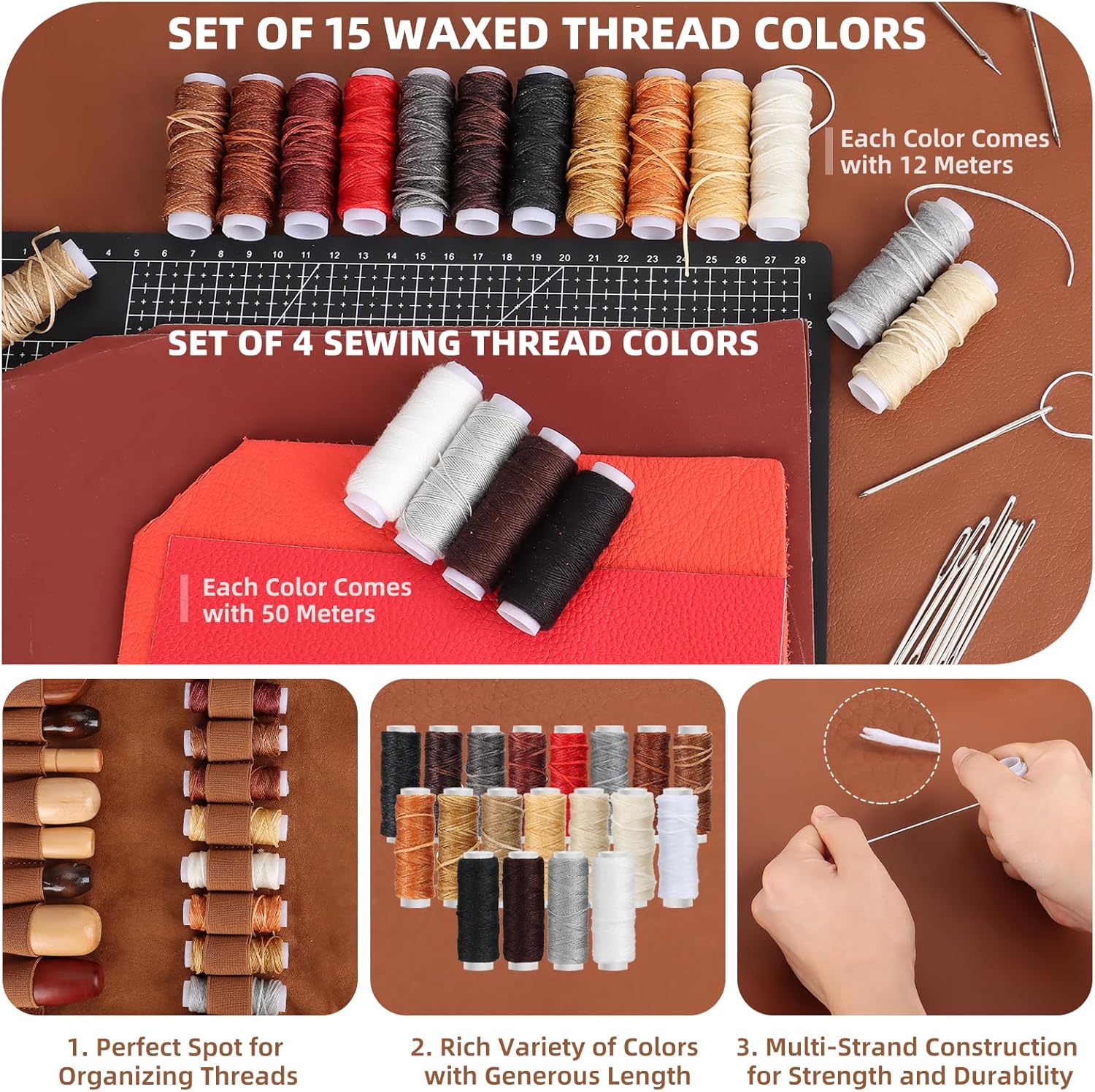 Leather Working Tooling Kit All-in-One Set Leatherworking Crafting Tools with Apron Custom Handbag Cutting Mats Stamping Engraving Punching Sewing Sanding Tools for Leather Making Repair Professional