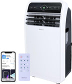 Shinco 12,000 BTU Portable Air Conditioner with WiFi, Portable AC Unit with Built-in Cool, 3-in-1 Cooling Fan & Dehumidifier for Rooms up to 400 Sq.Ft, Remote, 24H Timer, Installation Kits