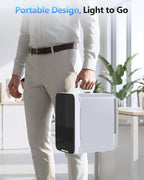 Antarctic Star Compact Mini Fridge, Portable Small Refrigerator with AC/DC Power, 10 Liter/ 2.6 Gal Small Cosmetics Cooler for Beverage, Food, Skincare, Bedroom, Office and Car, White