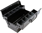 Toyo ST-350BK Color 2-Tier Tool Box, Black