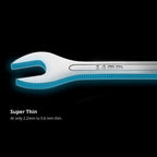 Capri Tools Super-Thin Open End Wrench Set (Master Set), CP11850-14MST, Silver