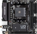 Gigabyte A520I AC (AMD Ryzen AM4/Mini-ITX/Direct 6 Phases Digital PWM with 55A DrMOS/Gaming GbE LAN/Intel WiFi+Bluetooth/NVMe PCIe 3.0 x4 M.2/3 Display Interfaces/Q-Flash Plus/Motherboard)