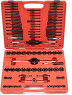 NEIKO Tap and Die Set, 76 Piece, Metric and Standard, Rethreading, Cutting, Repairing Threading Tool for External & Internal Thread Tap Set, SAE & MM, Hex Die, UNC, UNF, AND NPT Threads, Complete Kit