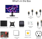ASUS ROG Strix 26.5” 1440P QD-OLED Gaming Monitor (XG27ACDNG) -QHD (2560x1440)  360Hz  0.03ms  Custom Heatsink  OLED Care+  G-SYNC Compatible  99% DCI-P3  DisplayWidget  AI Gaming  3yr Warranty