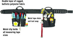 CLC Custom Leathercraft 5609 3 Piece Electrical Combo Tool Belt, 20 Pocket, Black, 29-46 inches