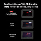 ASUS ROG Strix 32” 4K OLED Gaming Monitor (XG32UCWG) - TrueBlack Glossy OLED  Dual Mode (4K@165Hz  FHD@330Hz)  0.03ms  G-SYNC Compatible  Neo Proximity Sensor  USB-C  HDMI 2.1  3 yr Warranty