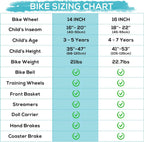 WEIZE Girls Bike for 3-12 Years Old Kids, 14 16 20 Inch Kids Bike with Training Wheels, Streamers, Basket and Doll Seat, Children Bicycles with Coaster Brake, Multiple Colors
